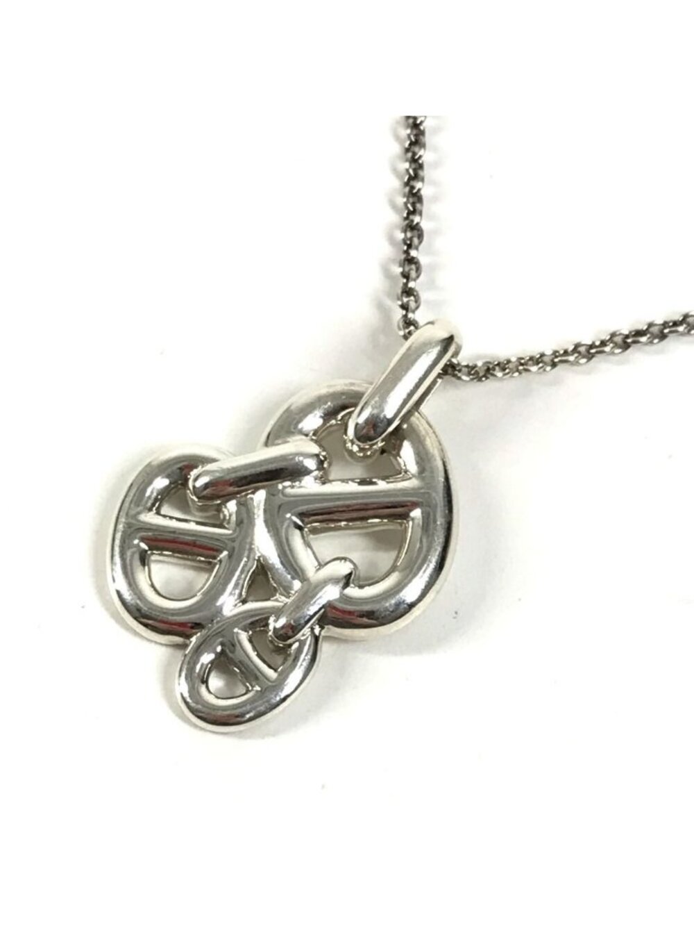 Hermes Necklace Chaine D'ancre PM Enchainee Silver